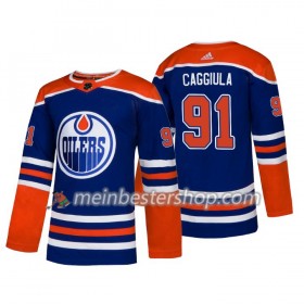 Edmonton Oilers Drake Caggiula 91 Adidas 2018-2019 Alternate Trikot Authentic - Herren